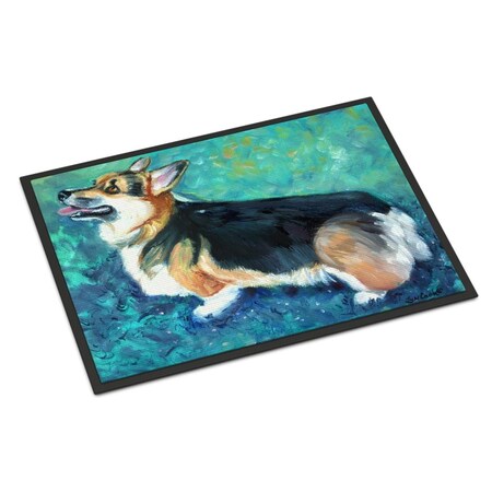 Carolines Treasures 24 x 36 in. Corgi Pembroke Indoor or Outdoor Mat 7408JMAT